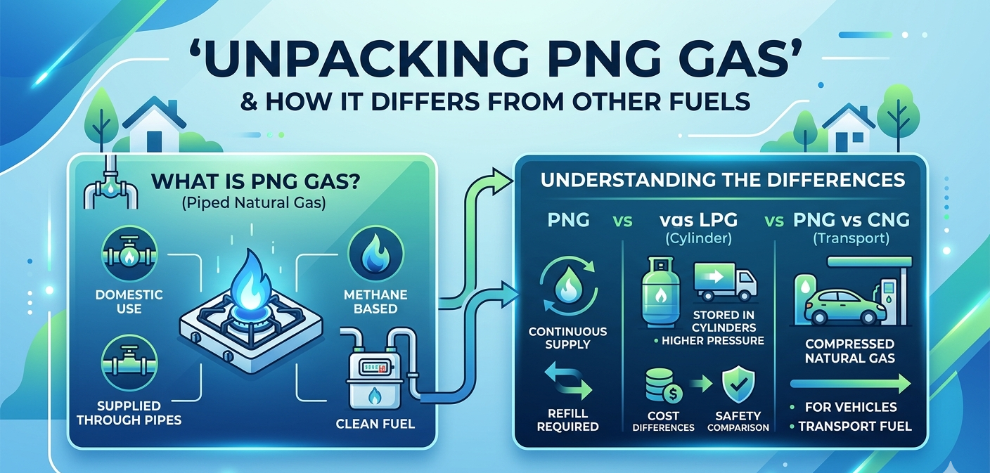 What is PNG Gas (Piped Natural Gas): Benefits, Costs & Installation Tips